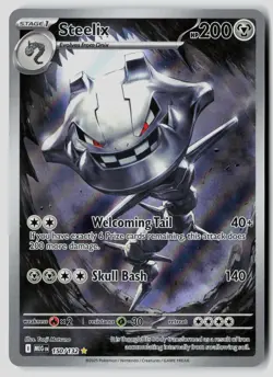 Steelix 150/132 Illustration Rare Mega Evolution Pokemon Near Mint - Image 1
