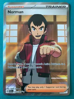 Pokemon TCG Norman Paradox Rift 237/182 Holo Ultra Rare - Image 1