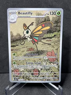 Beautifly 219/217 Illustration Rare Ascended Heroes Pokemon Holo Near Mint - Image 1