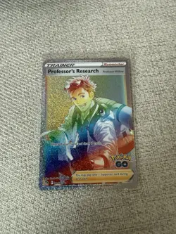 Pokemon TCG Professor's Research Hyper Rare Card 84/78 Pokemon Go - Image 1
