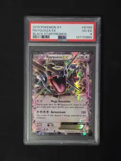2015 POKEMON BLACK STAR PROMO RAYQUAZA #XY69 PSA 4 EX - Image 1