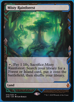 Misty Rainforest Zendikar Rising Expeditions MINT CARD (502929) ABUGames - Image 1