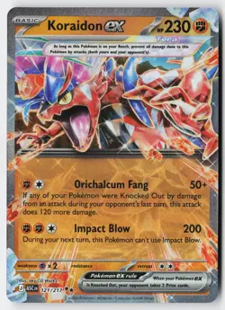 Pokemon Koraidon ex - 121/217 - Double Rare Ascended Heroes Holo NM - Image 1
