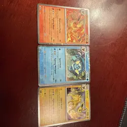 Flareon Vaporeon & Jolteon HOLOs Card Lot Scarlet&Violet Pokemon TCG NM - Image 1