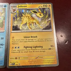 Flareon Vaporeon & Jolteon HOLOs Card Lot Scarlet&Violet Pokemon TCG NM - Image 4