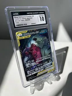 Mega Sableye & Tyranitar GX Jpn Pokemon Card CGC 10 Gem Mint Holo - Image 2
