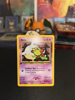 ✨Pokemon TCG Neo Discovery Natu 59/75 1st Edition Vintage Common Card LP✨ - Image 1
