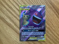 Pokemon TCG Gengar Mimikyu GX Tag Team Card 164/181 Ultra Rare NM - Image 1