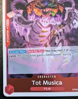 Tot Musica OP06-011 R Foil Rare Wings Of The Captain One Piece Card Game - Image 4