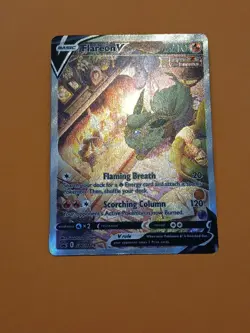 Pokemon Sword & Shield Flareon V Promo Card SWSH 180 Collection Box - Image 3