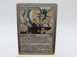 MTG STONE-COLD BASILISK 112/140 Unhinged Rising Magic The Gathering card - Image 1
