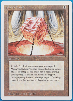 Mana Vault Revised MINT Artifact Rare MAGIC GATHERING CARD (ID# 502912) ABUGames - Image 1