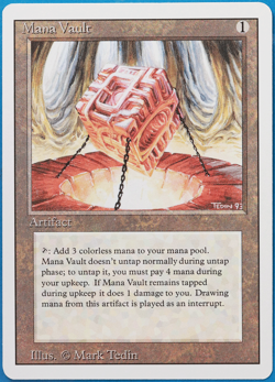 Mana Vault Revised MINT Artifact Rare MAGIC GATHERING CARD (ID# 502911) ABUGames - Image 1