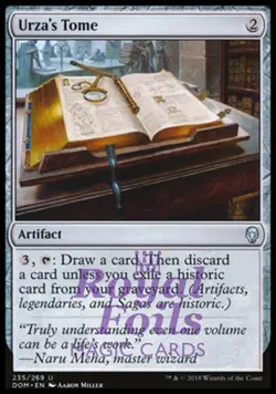 Urza's Tome 2x FOIL DOM MTG Dominaria Uncommon MINT artifact - Image 1