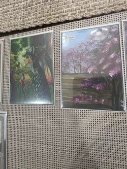 Mtg Magic The Gathering Hand Painted Alter Plains Forest Lot - Image 5