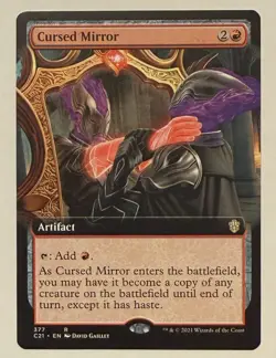 Cursed Mirror Extended Art - Commander 2021 MTG - Image 1