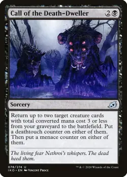 CALL OF THE DEATH-DWELLER X 4 N/M- IKORIA: LAIR OF BEHEMOTHS MTG - Image 1