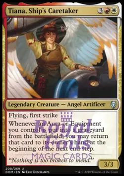 Tiana, Ship's Caretaker 2x FOIL DOM MTG Dominaria Uncommon MINT red white - Image 1