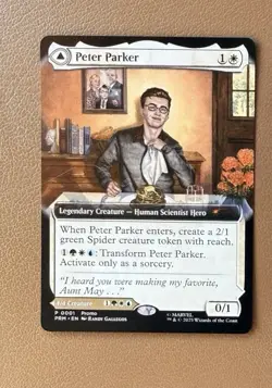 🔥Peter Parker Spiderman MTG Exclusive Event Promo Non-Foil NM Disney exclusive - Image 2