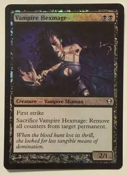 Vampire Hexmage Foil - Zendikar MTG - Image 1
