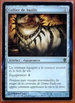 mtg magic basilisk collar worldwake FRENCH vf fr collier de basilic - Image 1