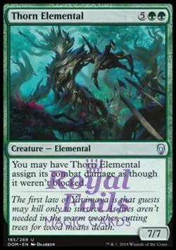 Thorn Elemental 2x FOIL DOM MTG Dominaria Uncommon MINT green - Image 1