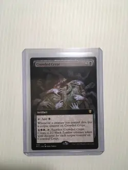 MTG Crowded Crypt - Extended Art - Commander: Innistrad: Midnight Hunt - NM-Mint - Image 3