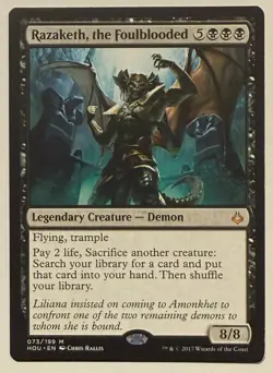 Razaketh, the Foulblooded - Mythic - Hour of Devastation MTG - Image 1