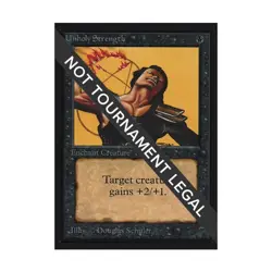 WOTC MtG International Ed. Unholy Strength (C) NM - Image 1