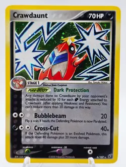 Crawdaunt 6/107 Pokemon TCG Deoxys Holo LP - Image 1