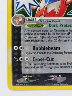 Crawdaunt 6/107 Pokemon TCG Deoxys Holo LP - Image 5