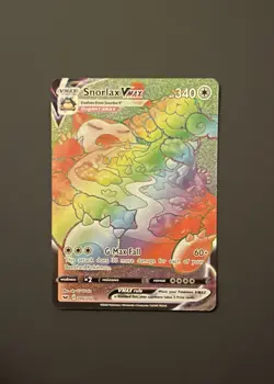 Pokemon Snorlax VMAX 206/202 Swsh01 Sword & Shield Secret Rare Holo FA EN - Image 1