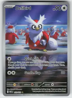 Delibird Illustration Rare ME01: Mega Evolution 152/132 Pokemon - Image 1