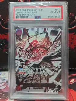 2025 ONE PIECE OP10-ROYAL BLOOD ALTERNATE ART #019 DIVINE DEPARTURE PSA 10 - Image 1