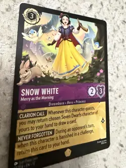 Disney Lorcana Snow White - Merry as the Morning 37/204 Cold Foil Rare EN - Image 2
