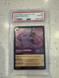 Isabela Madrigal Golden Child Foil PSA 10 Ursula's Return #45 Disney Lorcana - Image 1