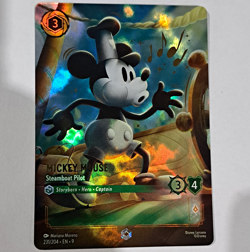 Disney Lorcana Mickey Mouse - Steamboat Pilot Enchanted 231/204 Emerald Foil EN - Image 1