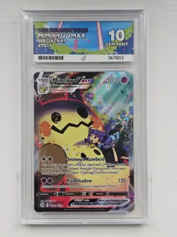 Mimikyu Vmax Brilliant Stars #TG17 Ace 10 Gem Mint Pokemon Card English - Image 1