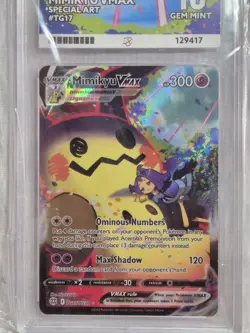 Mimikyu VMAX TG17/TG30 - Pokemon TCG Brilliant Stars - Ace 10 Gem Mint - Image 1