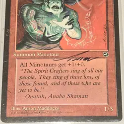 MTG Magic Anaba Spirit Crafter Sign Artist Proof x1 Homelands HML Anson Maddocks - Image 4
