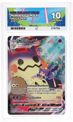 Mimikyu VMAX TG17/TG30 - Pokemon TCG Brilliant Stars - Ace 10 Gem Mint - Image 3