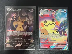 Mimikyu V TG16 & VMAX TG17 Brilliant Stars Trainer Gallery Pokemon Near Mint - Image 1