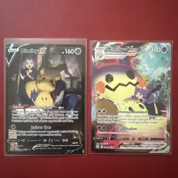 Mimikyu V TG16 & VMAX TG17 Brilliant Stars Trainer Gallery Pokemon Near Mint - Image 1