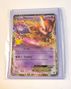 Mewtwo EX 54/99 Holo Pokemon Celebrations 25th Anniversary Card - Image 1