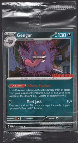 Pokemon Card Gengar 050/088 Holo GameStop Promo Stamped US Exclusive SEALED - Image 1