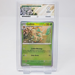 Leafeon 005/131 Ace 9 Prismatic Evolutions Reverse Pokeball Pokemon Card Graded - Image 1