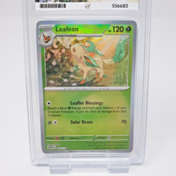 Leafeon 005/131 Ace 9 Prismatic Evolutions Reverse Pokeball Pokemon Card Graded - Image 2