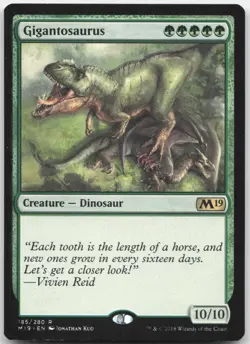Gigantosaurus - Core Set 2019 - Rare - Magic: The Gathering - Image 1