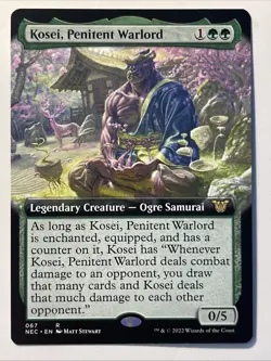 MTG - Kosei, Penitent Warlord - NEO 067 - Neon Dynasty - Magic - Rare - Image 1