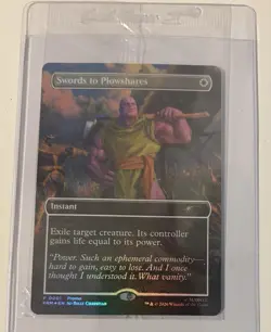 THANOS Magic the Gathering PSA Magazine Promo Swords to Plowshares Marvel - Image 1